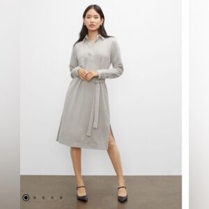 Club Monaco Long Sleeve Shirt Dress